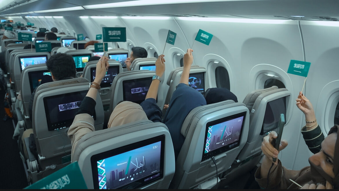 Saudia Celebrates Saudi Arabia’s 2034 FIFA World Cup Win with Exclusive In-Flight Surprises